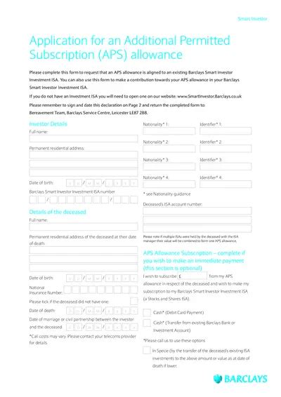 barclays pcv form|Application Amendment Form .